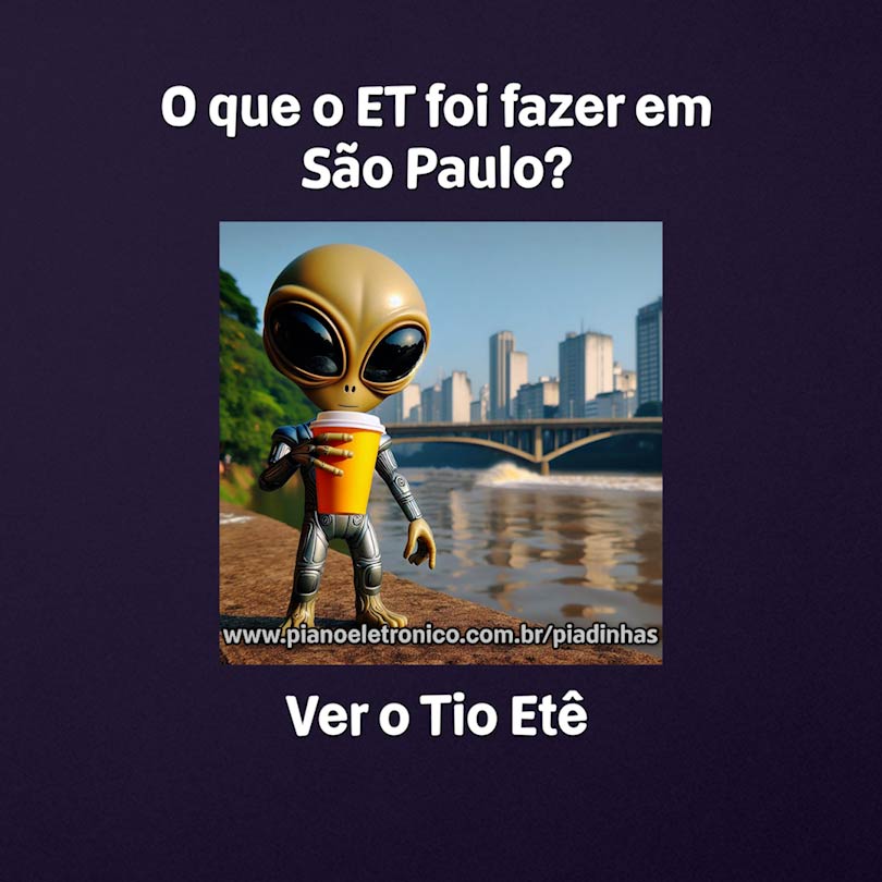 O que o ET foi fazer em São Paulo?

Ver o Tio Etê